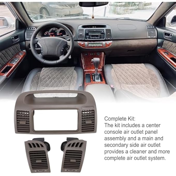 Jiawu Center Dash Radio Air Vent Bezel Trim For 20012006 Xv30 Ac Vents Radio Trim Bezel Air Conditioning Outlet Grill Panel Replacement Dashboard Panel Trim - Image 2