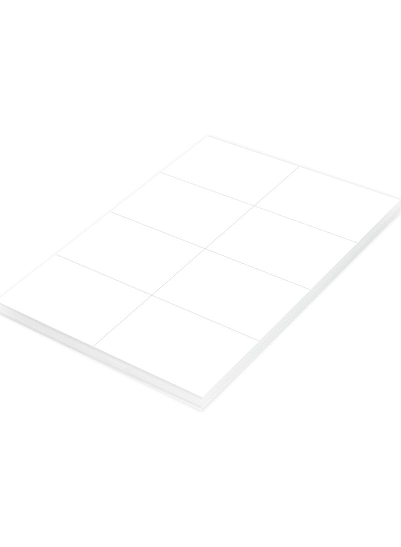 FIS ملصقات ليزر متعددة الأغراض من FIS، لون أبيض، مقاس 105X74.25 مم (8 ملصقات × 100 ورقة) 800 ملصق، المقاس: A4 (21X29.7 سم)، عبوة من 100 ورقة -FSLA8-1-100 - Image 2