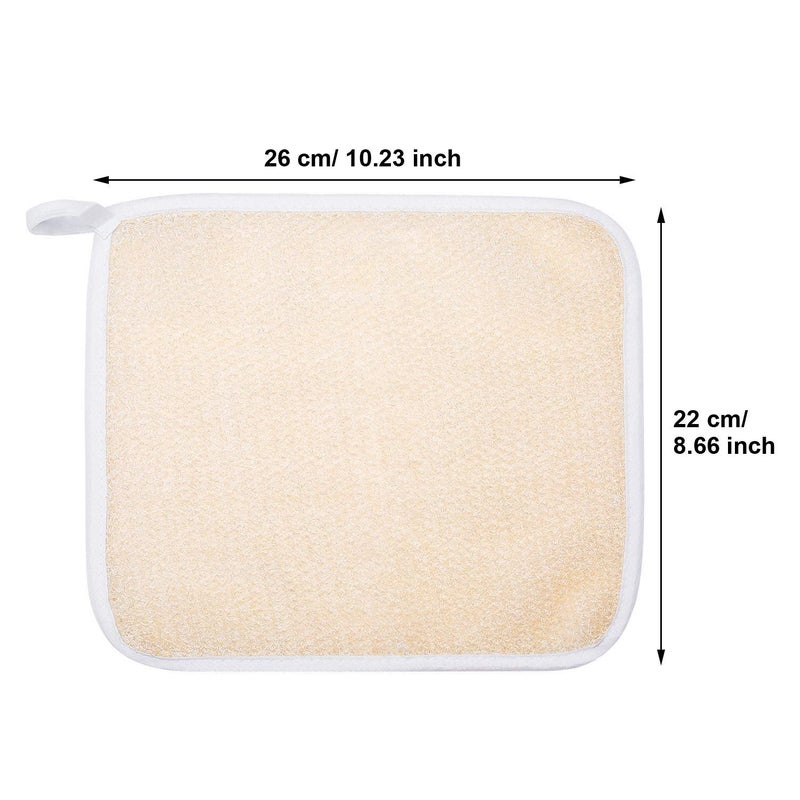Tatuo 15 Packs Exfoliating Face Body Wash Cloths Towel Two Side Soft Weave Bath Cloth Exfoliating Scrubbing Massage Bath Towel for Women and Man(White Edge) - Image 2