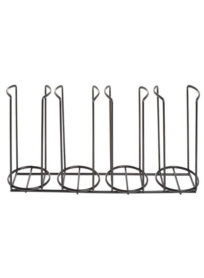 HUBERT Basic Collection Wire Four Cup/Lid Holder - Black - Image 1