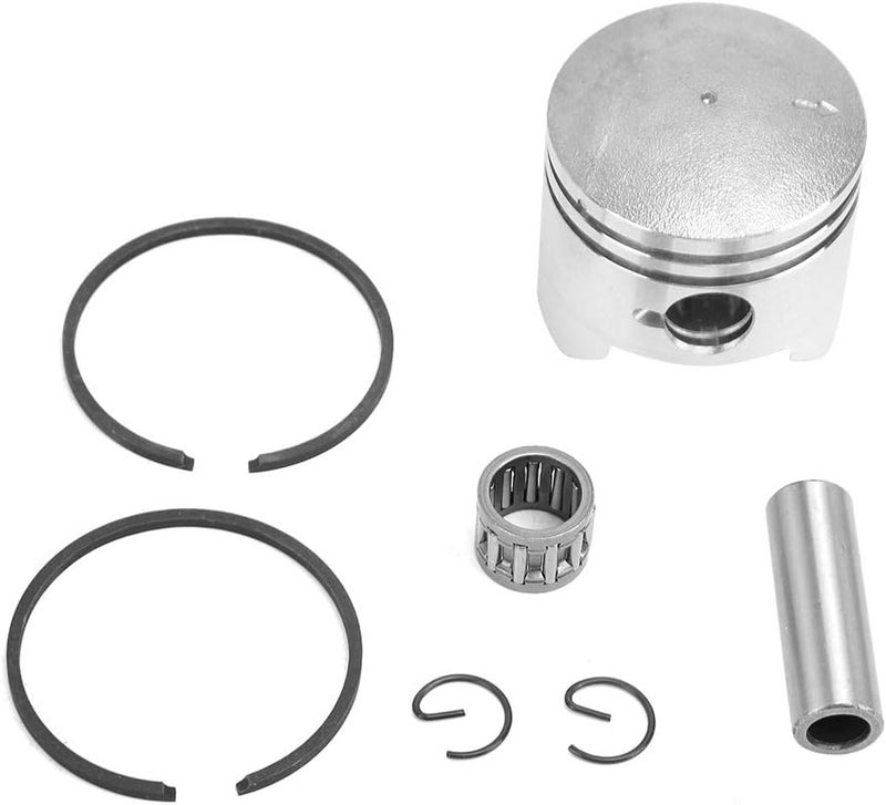 cheekyglo 44Mm Piston 10Mm HolePiston Ring Assembly Kit 44mm/1.7in, Quad Piston Rings Pin Set (2 Stroke) for 49cc 2Stroke Mini Moto Dirt Bike - Image 1