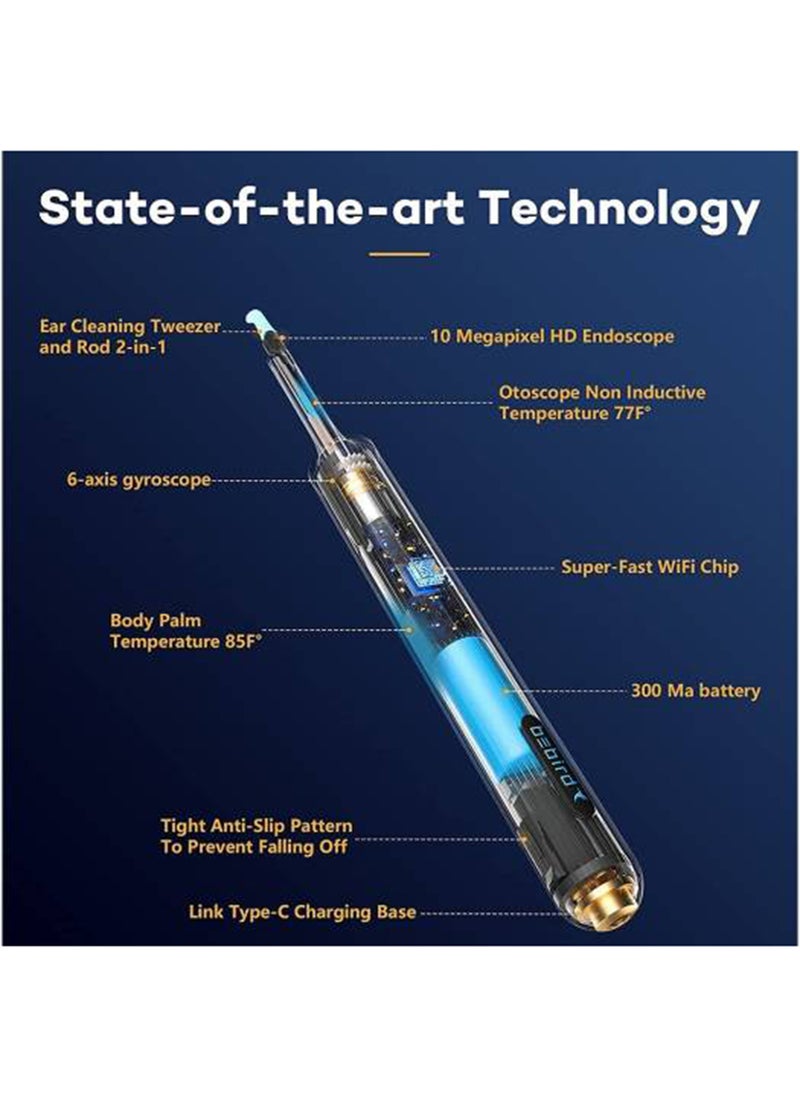 Bebird - Robotic Arm Visual Earwax Removal Note 5 Pro - Starry Blue - Image 1