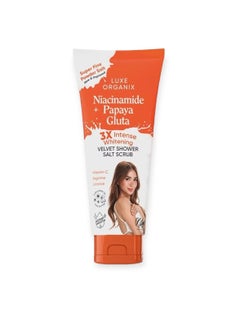 LUXE ORGANIX luxe organix niacinamide + papaya gluta body scrub 
