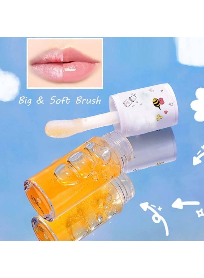 Crystal Jelly Lip Oil – 2 Pcs Hydrating Lip Gloss, Moisturizing Transparent Balm, Plumping Tint Nourishing Glow Oil, Long-Lasting Care for Smooth Shiny Lips - Image 3