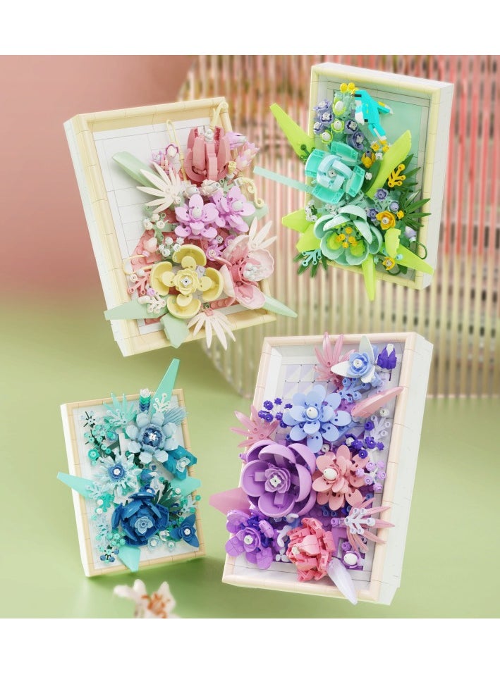 Creative Photo Frame, Bouquet, Building Block Gift  - Image 2