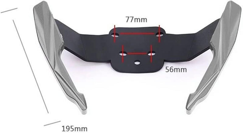 QASULER Motorcycle Rear Passenger Armrests - Image 3