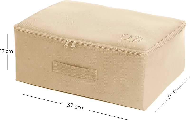 Ocean Home Textile 3-Piece Beige Color Suitcase Organizer Set