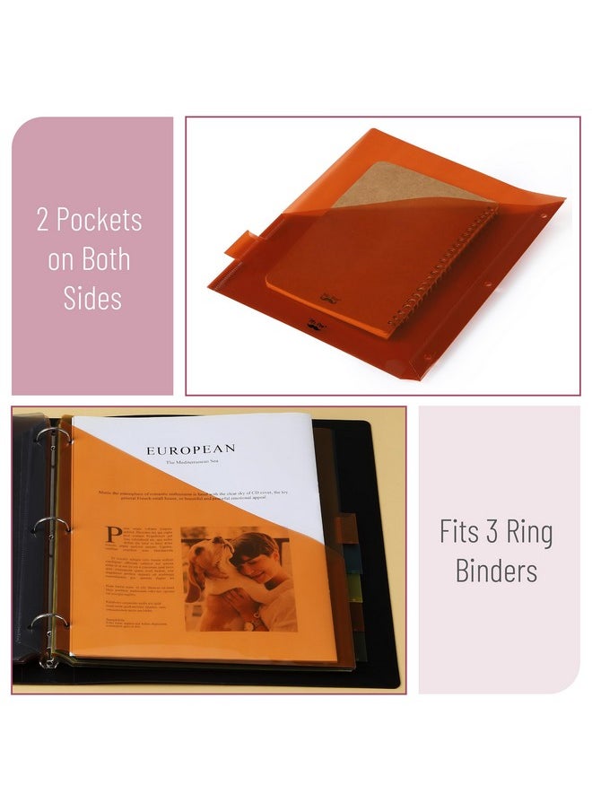 Mr. Pen - Binder Dividers With Pockets And Tabs 8Tab 2 Sets Colorful Dividers For 3 Ring Binder With Pockets Pocket Dividers For 3 Ring Binder With Tabs Binder Dividers With Tabs And Pockets - Image 1