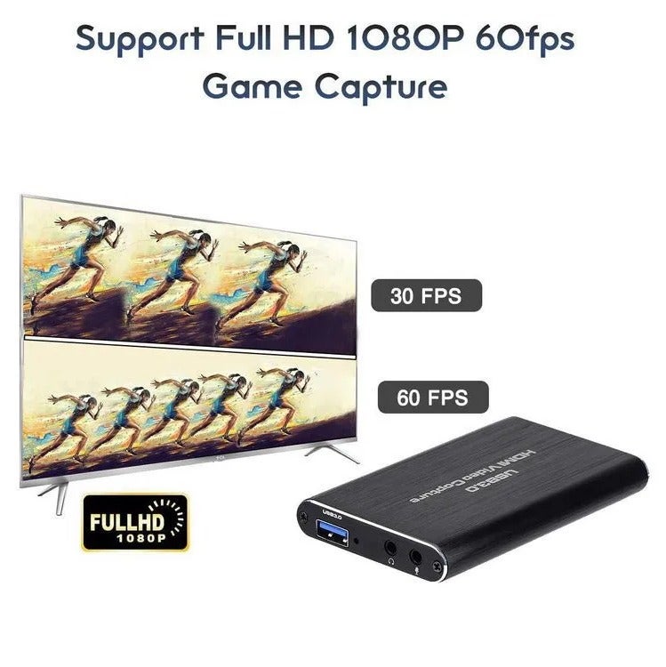 DIGI CORE بطاقة التقاط الفيديو HDMI 4K USB 1080P 60FPS لربط البث، الألعاب والتسجيل، محول التقاط الصوت والفيديو متوافق مع PS5، PS4، Xbox، Nintendo Switch، الكمبيوتر الشخصي واللابتوب، بطاقة التقاط HDMI 4K سوداء - Image 5