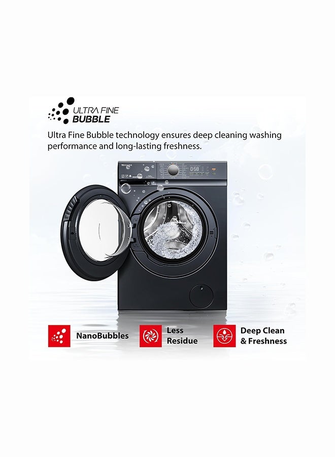 Toshiba 1200 RPM, 15 programs , Front Load Washing Machine, ECO cold wash , 15 min Quick Wash 7 kg TW-T21BU80UWB(MG) Morandi Grey - Image 4