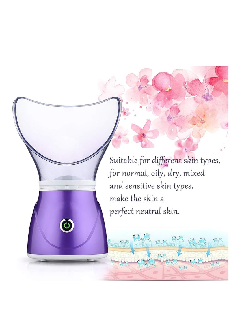 Generic - Say Goodbye to Dry Sinuses and Dull Skin: The silicone facial steamer with warm mist technology is the perfect solution to moisturize your skin and deeply cleanse your pores at home. - Image 1