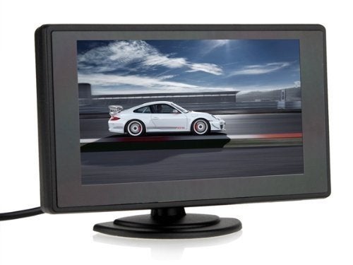 BW 4.3 Inch TFT LCD Screen Adjustable Car Monitor for Vehicle Backup Cameras Security CCTV Camera and Car DVR - Image 1