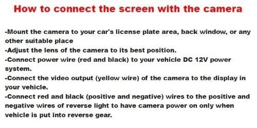 BW 4.3 Inch TFT LCD Screen Adjustable Car Monitor for Vehicle Backup Cameras Security CCTV Camera and Car DVR - Image 5