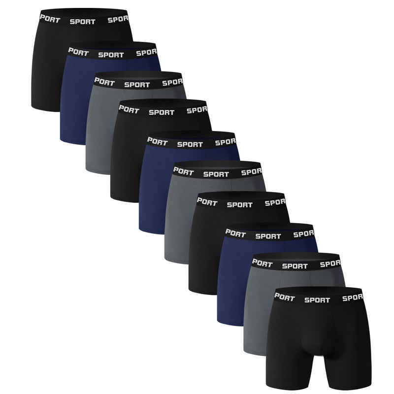 Sport Long Term Men'S Underwear Mid-Waist Elastic Sports Boxer Shorts Trade Te Mu New - Image 5
