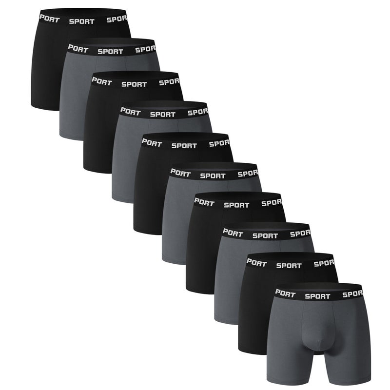 Sport Long Term Men'S Underwear Mid-Waist Elastic Sports Boxer Shorts Trade Te Mu New - Image 3