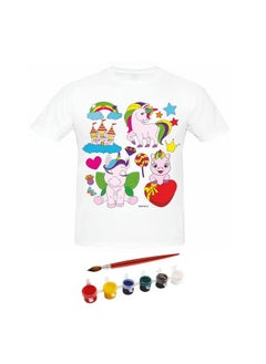 RATNA'S RATNA'S Paint Your T-Shirt Unicorn Theme | Art & Craft DIY Kit for 5-12 Years Kids  - Image 2