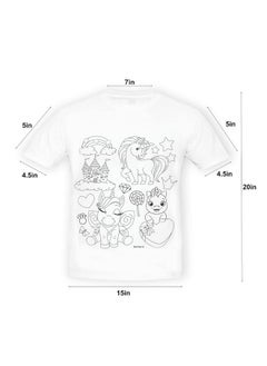 RATNA'S RATNA'S Paint Your T-Shirt Unicorn Theme | Art & Craft DIY Kit for 5-12 Years Kids  - Image 5