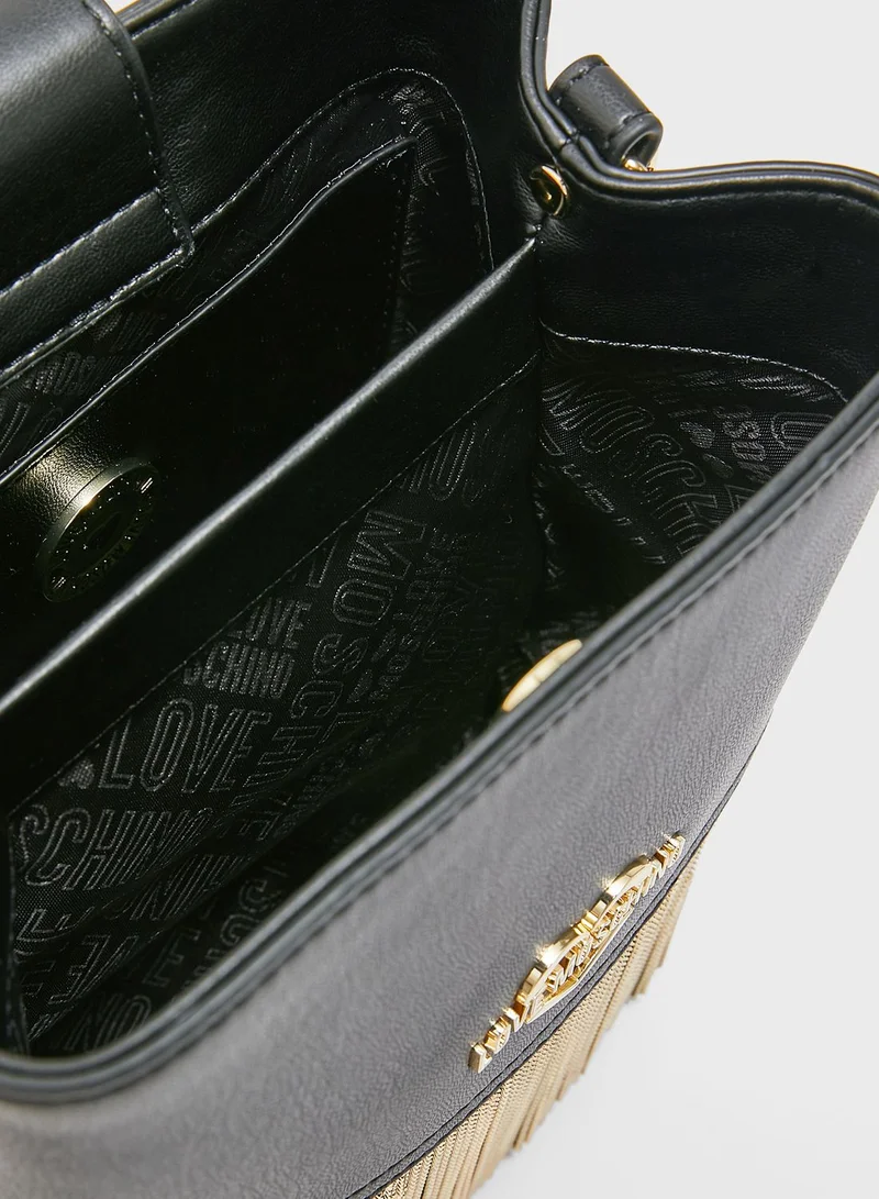 Love Moschino Lace Detail Crossbody
