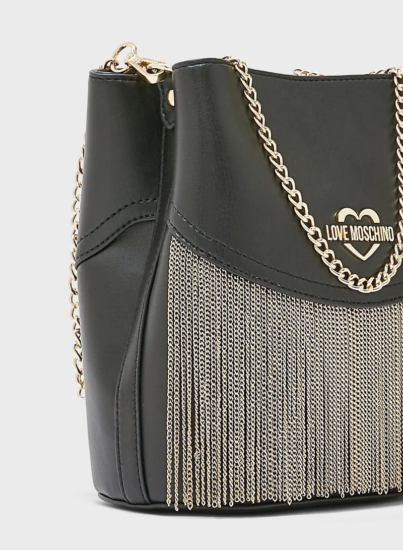 Love Moschino Lace Detail Crossbody