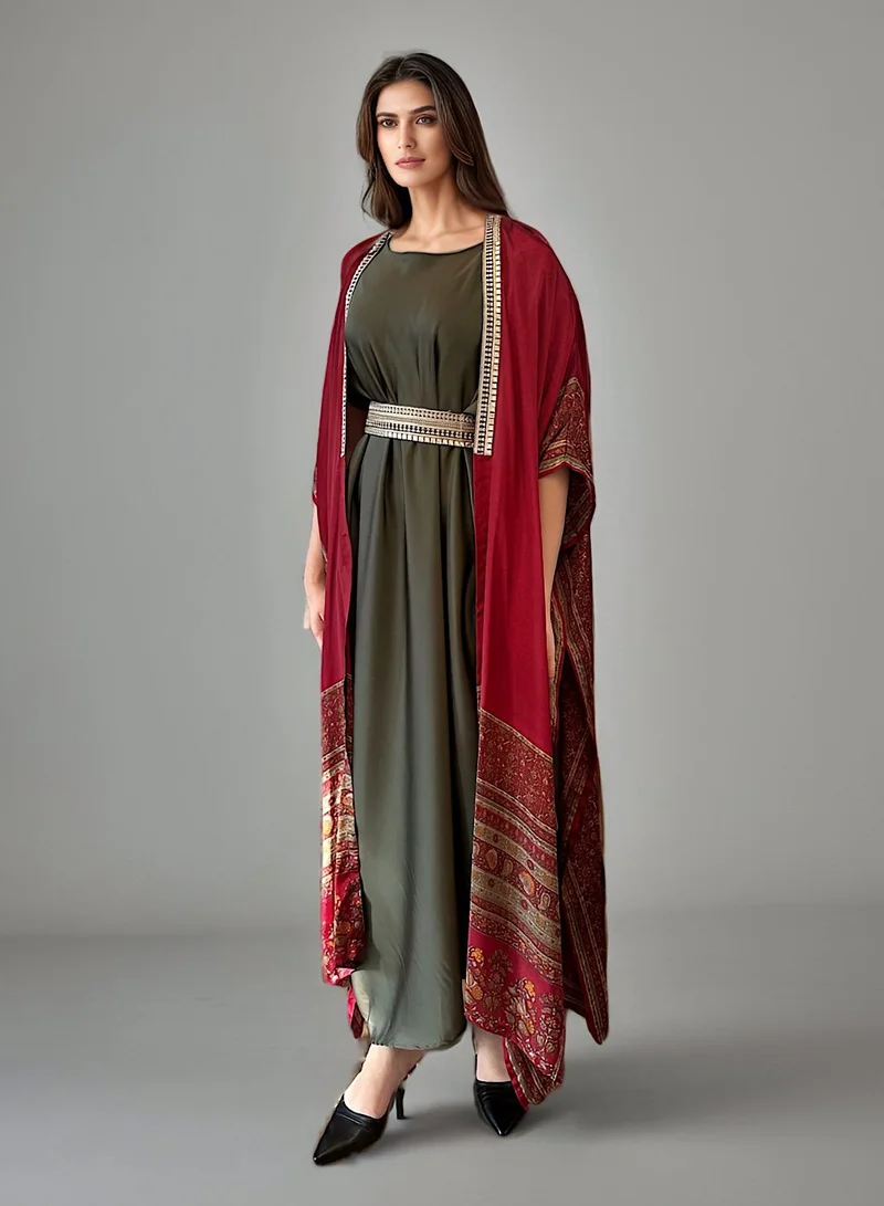 ECSTACY Cape Dress set