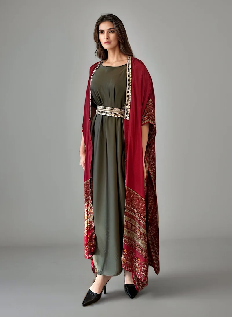 ECSTACY Cape Dress set