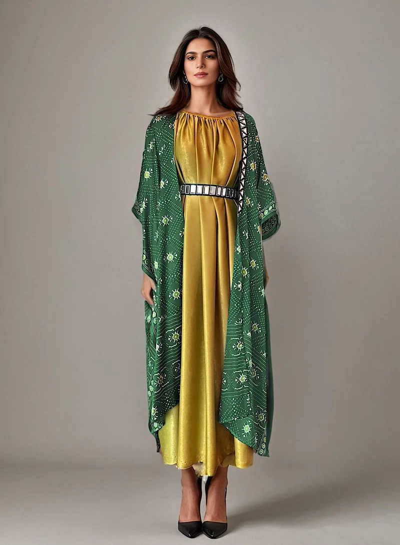 ECSTACY Cape Dress set