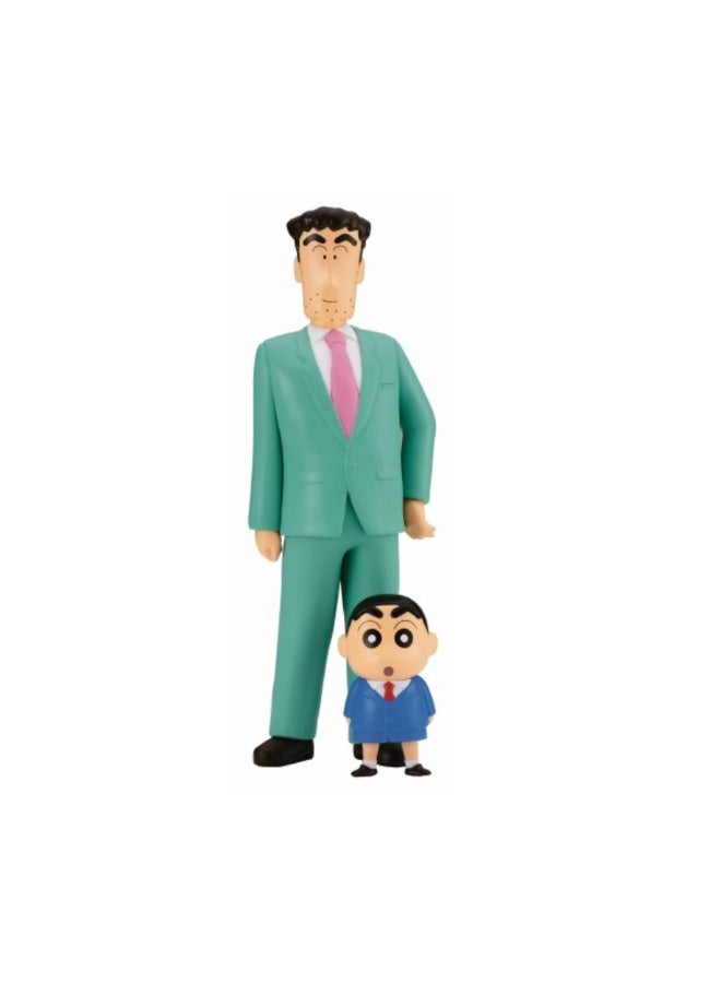Bandai Crayon Shinchan Nohara Family Figure Family Photo Vol.1 (Hiroshi and Shinchan) 