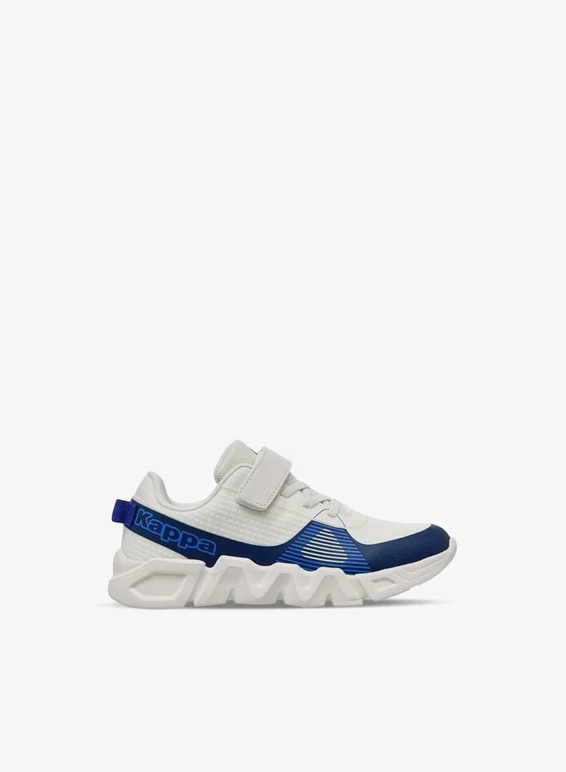 Kappa Boys Logo Print Hook & Loop Sports Shoes