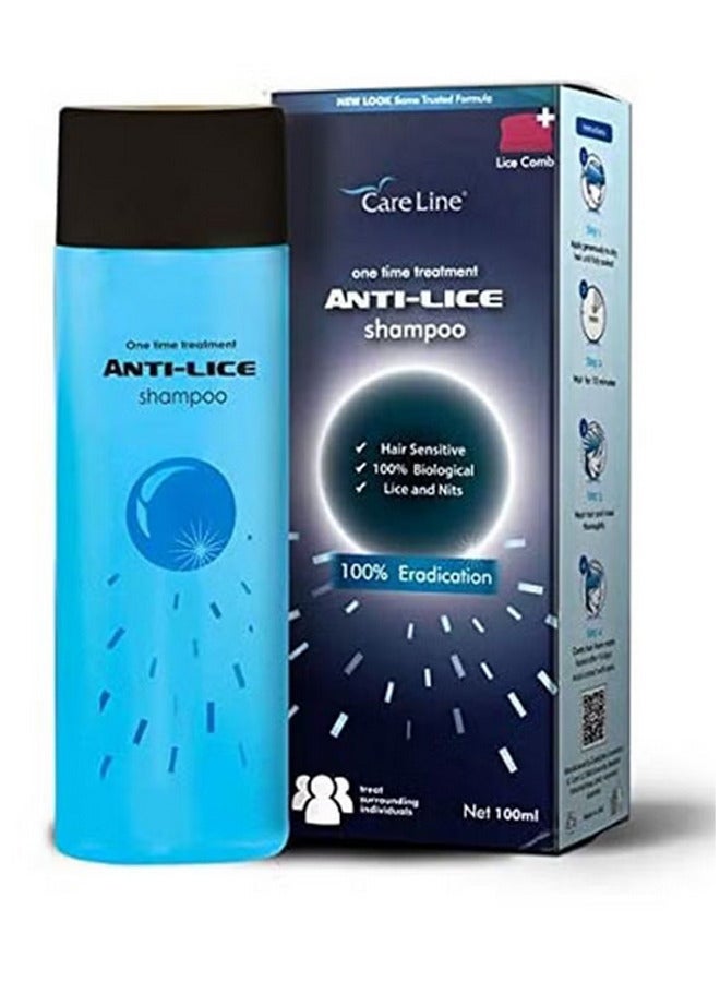 Careline Anti-Lice Shampoo One Time Application 100MI - Image 1