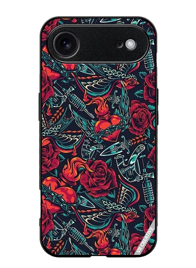 Protective Case Cover For Apple iPhone 17 Air Flower Design Multicolour