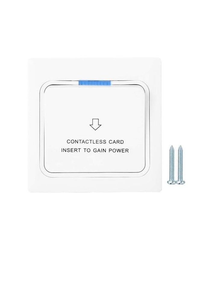 Hotel Friendly ABS PC Power Card Sensor Electric Keypad with 2 Screws, White - Image 1