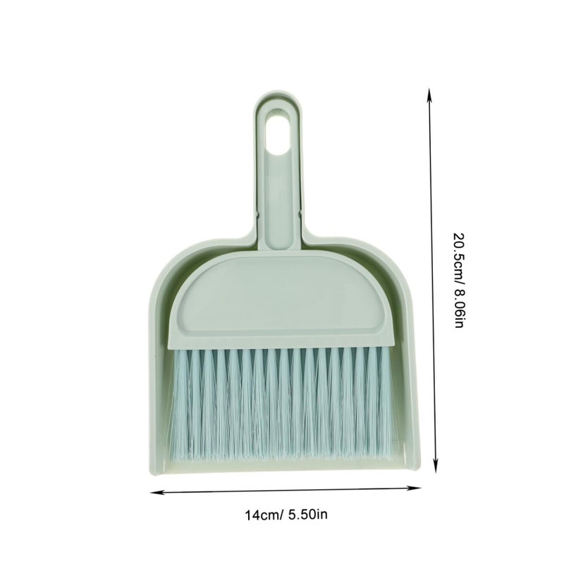 2 Sets Mini Broom And Dustpan Cleaning Tools For Efficient Home Office Desktop Bookshelf And Cabinet Cleaning Portable And Convenient Blue Pink - Image 3