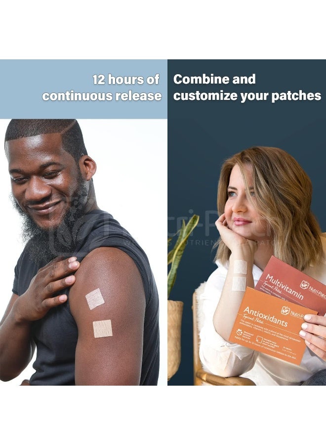 nutri-patch Antioxidants Topical Patch,Infused with VIT.C,CoEnzymeQ10,NADH,NAC,Quercetin,and Other Wellness Ingredients.Designed to give You a Boost (30/Pack). - Image 4
