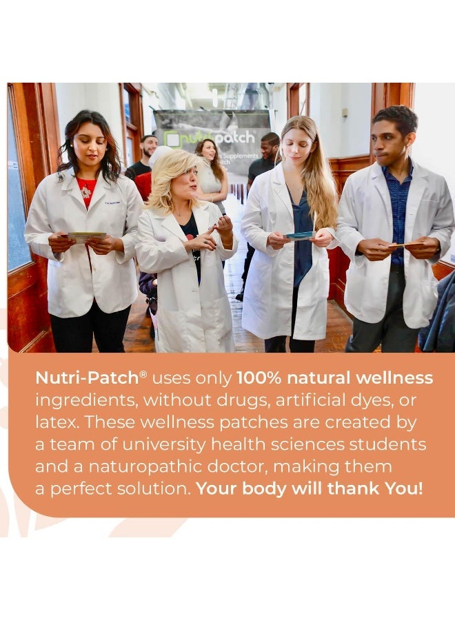 nutri-patch Antioxidants Topical Patch,Infused with VIT.C,CoEnzymeQ10,NADH,NAC,Quercetin,and Other Wellness Ingredients.Designed to give You a Boost (30/Pack). - Image 5