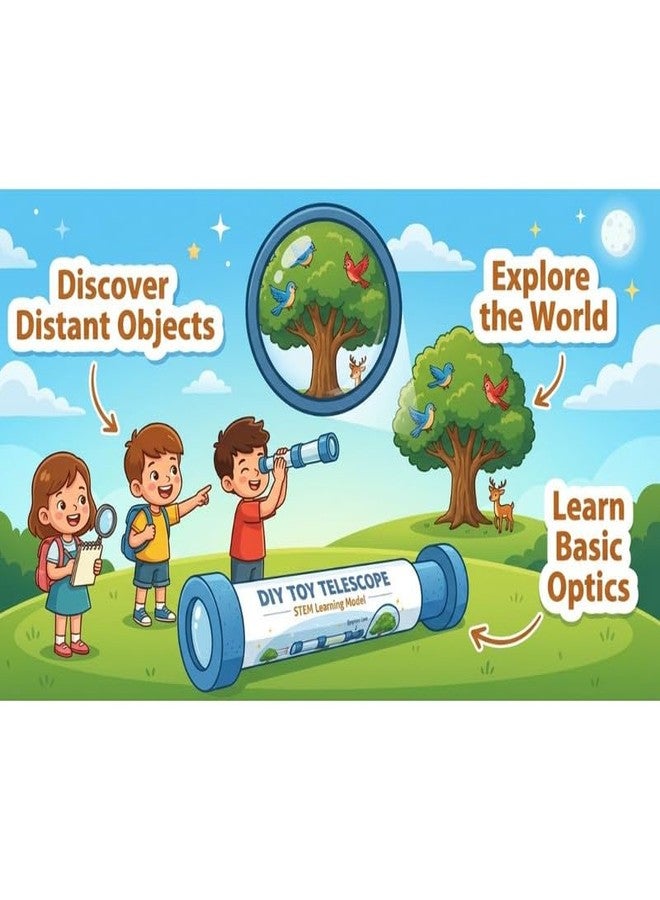 ESPtronics DIY Mini Monocular Telescope Optics Experiment Kit Educational STEM Learning School Science Project for Kids Students Lab Activity Working Model Science Toy - Image 2