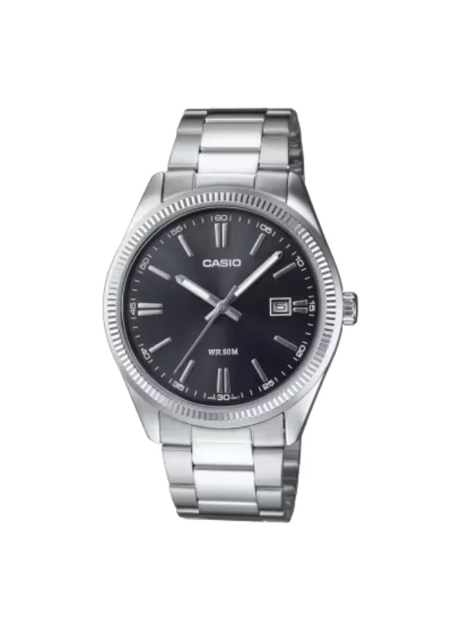 CASIO Men's Analog Display Watch With Silver Stainless Steel Strap - MTP-1302D-1A1