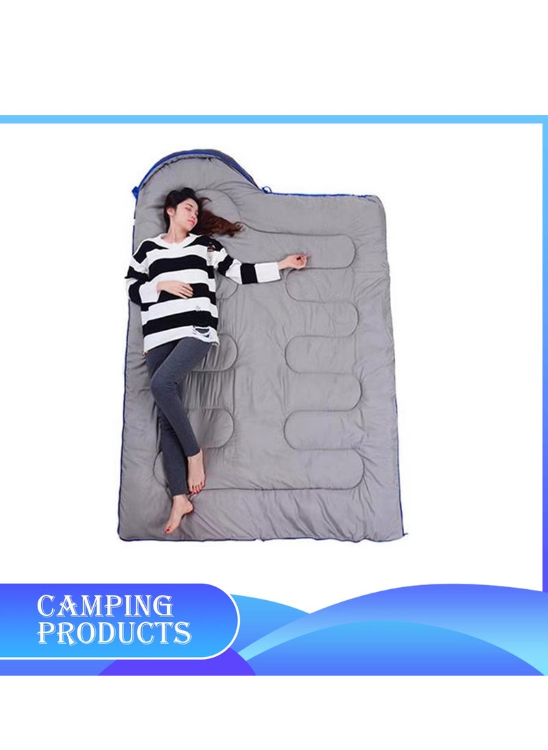 Manful Hooded Envelope Sleeping Bag for Outdoor Camping  - Image 3