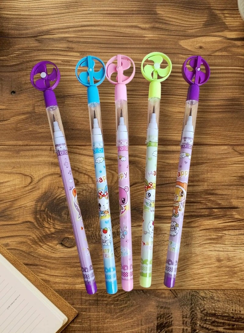Generic 1 x Multi-Tip Pencil with Blower Fan Toy Cap - Image 1