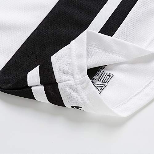 EALER H400 Series Blank Ice Hockey Practice Jersey League Jersey for Men and Boys - Senior and Junior - Adult and Youth White/Black - Image 4