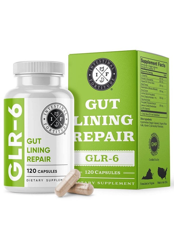 Intestinal Fortitude Glr6 Leaky Gut Repair Supplement Gut Health Ibd Ibs Gerd Marshmallow Root Slippery Elm L Glutamine Dgl Licorice Root Fenugreek N Acetyl D Glucosamine  - Image 2