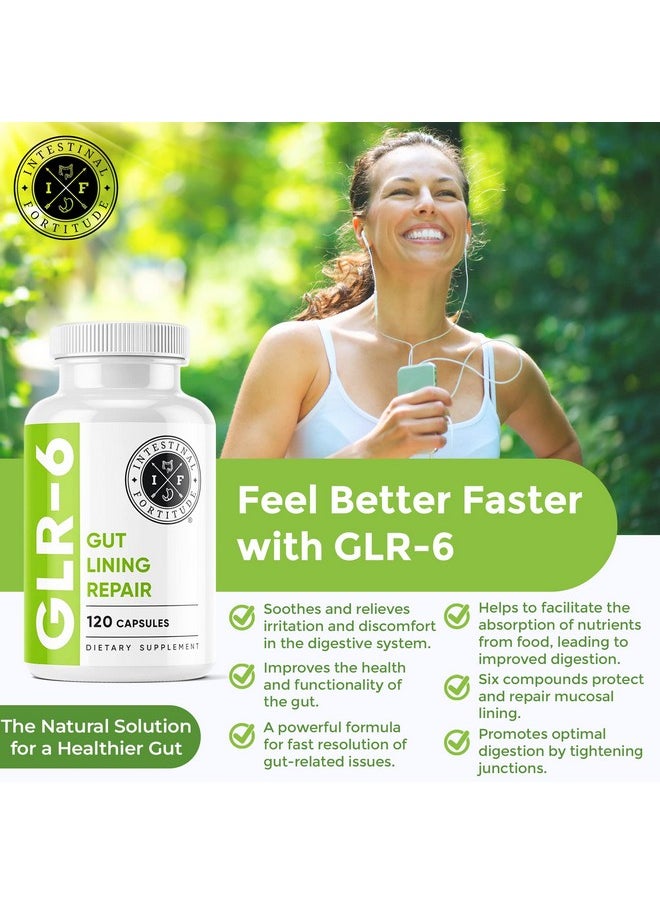 Intestinal Fortitude Glr6 Leaky Gut Repair Supplement Gut Health Ibd Ibs Gerd Marshmallow Root Slippery Elm L Glutamine Dgl Licorice Root Fenugreek N Acetyl D Glucosamine  - Image 4