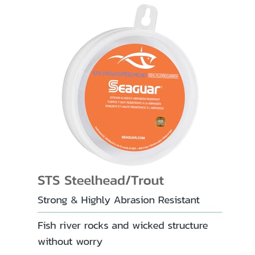 Seaguar STS Trout/Steelhead 100% Fluorocarbon Fishing Line 6lbs, 100yds Break Strength/Length - 06STS100 - Image 2