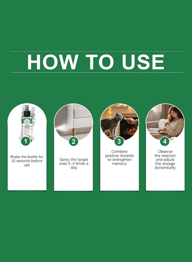 ييبونغ بخاخ طارد للقطط، مكونات طبيعية، طارد فعال للقطط، رادع للخدش، أداة تدريب، مانع آمن لتبول القطط، لحماية الأثاث والجدران - Image 4