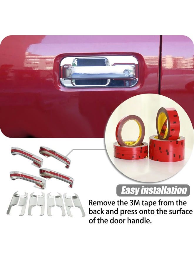 AUCERAMIC Replacement for 4 PCS Full Set Door Handle Cover and Bowls Triple with Driver Side Keyhole Chrome Plated Fit 2015-2019 for Ford F-150 Pickup 4-Door - Image 4