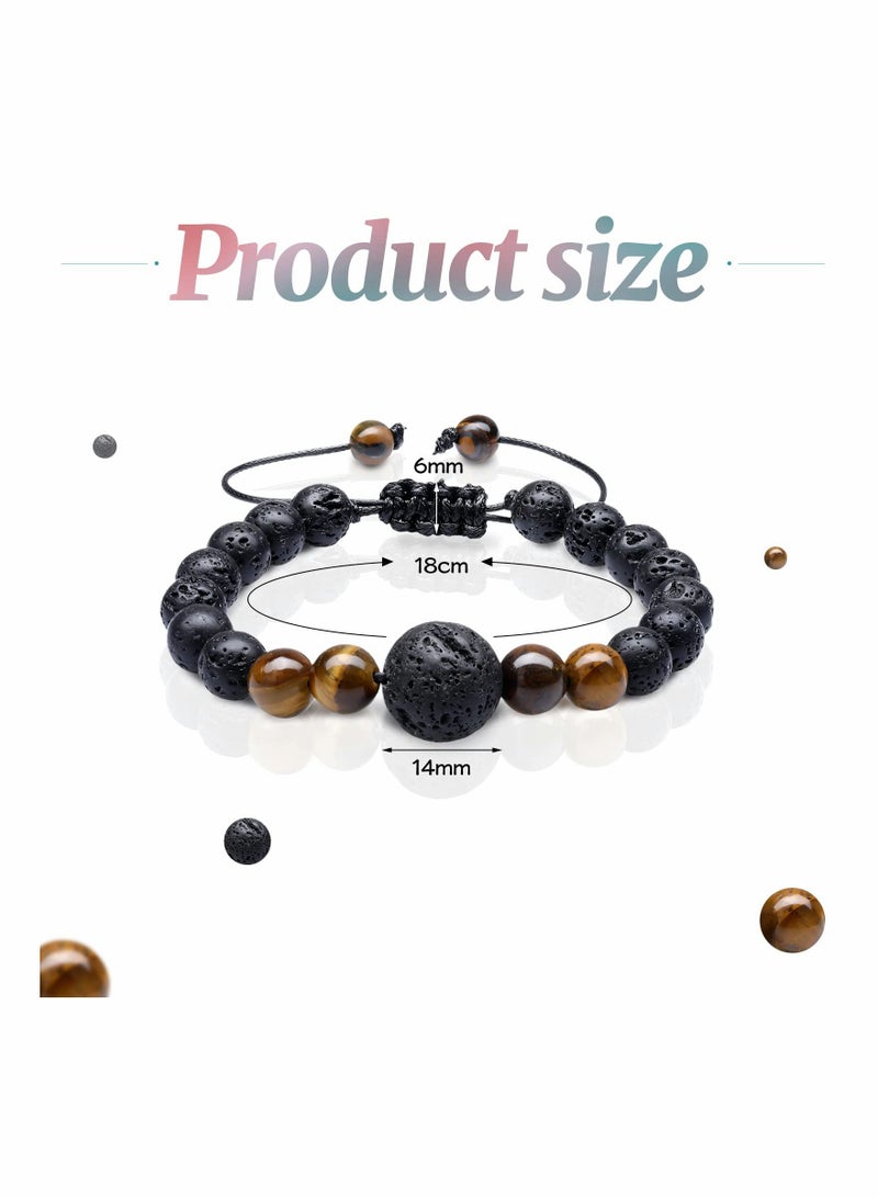 KASTWAVE 4 Pieces Bracelet Fashion Luxury Hand Woven Yoga Beaded Jewelry Anti Nausea Wristband - Image 2