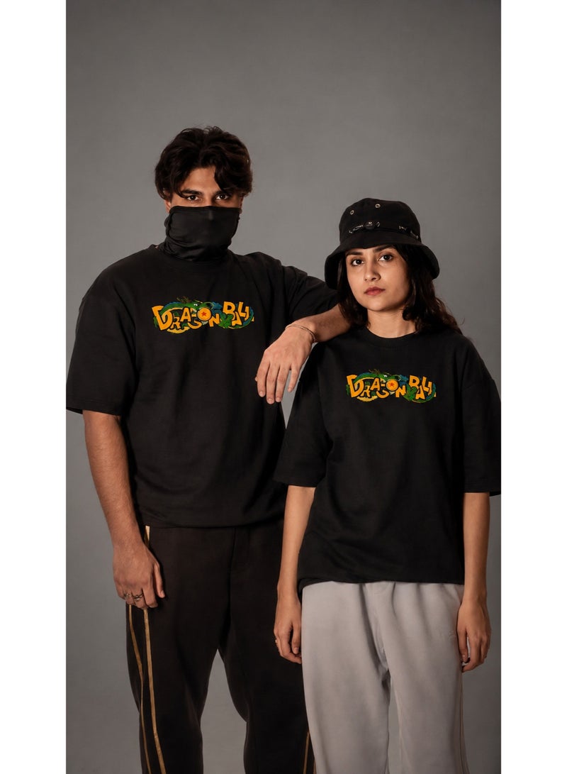 تيشيرت "دراغون بول" (Dragon Ball) - تيشيرت بقصة واسعة (Oversized) وطبعة رسومية. - Image 2