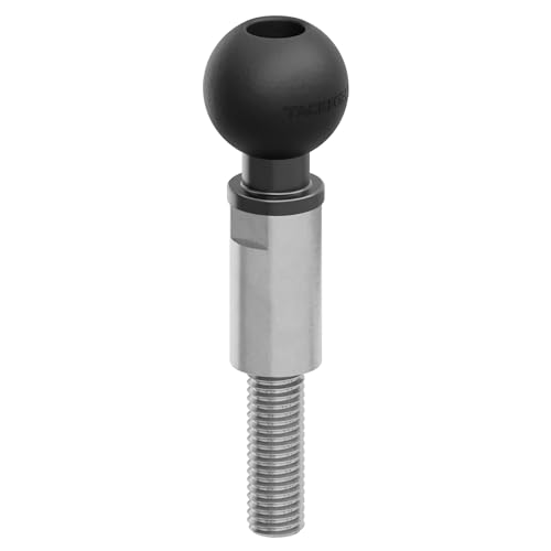 Tackform Motorcycle Stainless Steel M10 Handlebar Bolt Ball Mount | 25.4mm/1”/B-Sized Rubber Ball | Compatible with RAM, ARKON, and BMW K1600 GT/GTL, R1200 RT, and R1250 RT (Year Specific) - Image 1