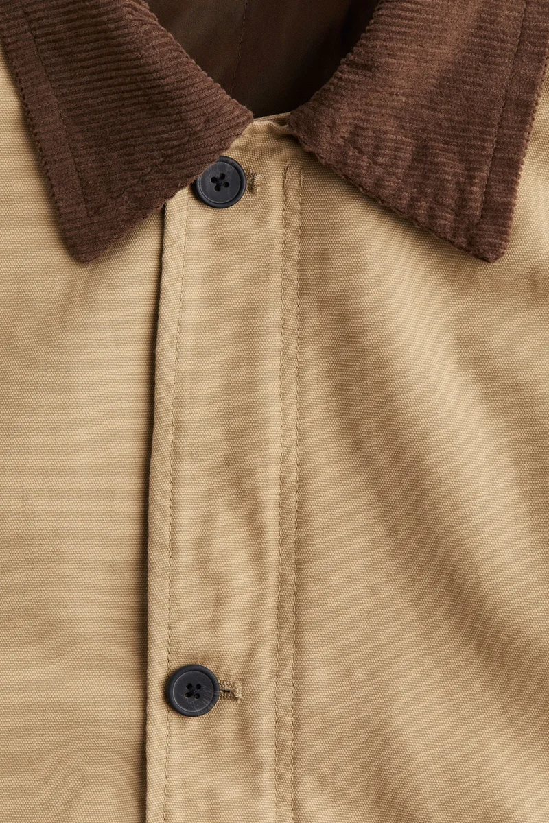 اتش اند ام Oversized Canvas Jacket
