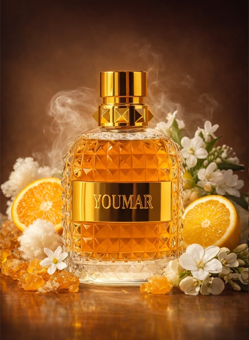 YOUMAR Long-Lasting Men’s Eau de Cologne 100ml with Fresh & Elegant Notes | Premium Men’s Perfume for Daily Wear | Youmar Uomo Model No. 0112 - Image 1