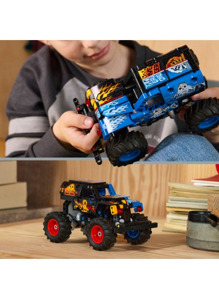 LEGO Technic Monster Jam Grave Digger Fire and Ice Building Set - Image 5